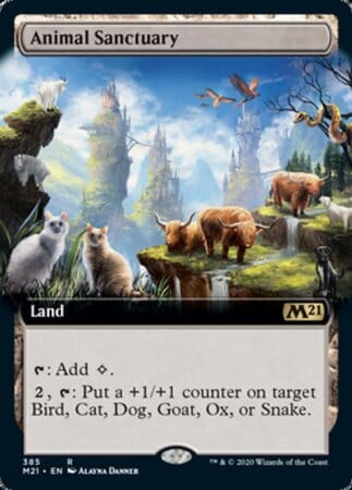 Animal Sanctuary (Extended Art) [Core Set 2021] MTG Single Magic: The Gathering  | Multizone: Comics And Games