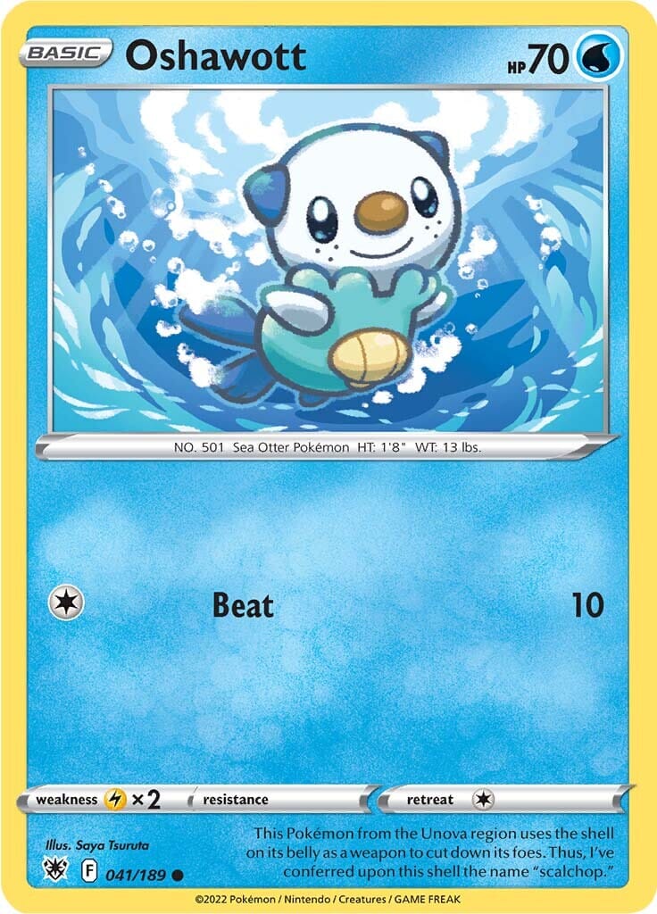 Oshawott (041/189) [Sword & Shield: Astral Radiance] Pokemon Single Pokémon  | Multizone: Comics And Games