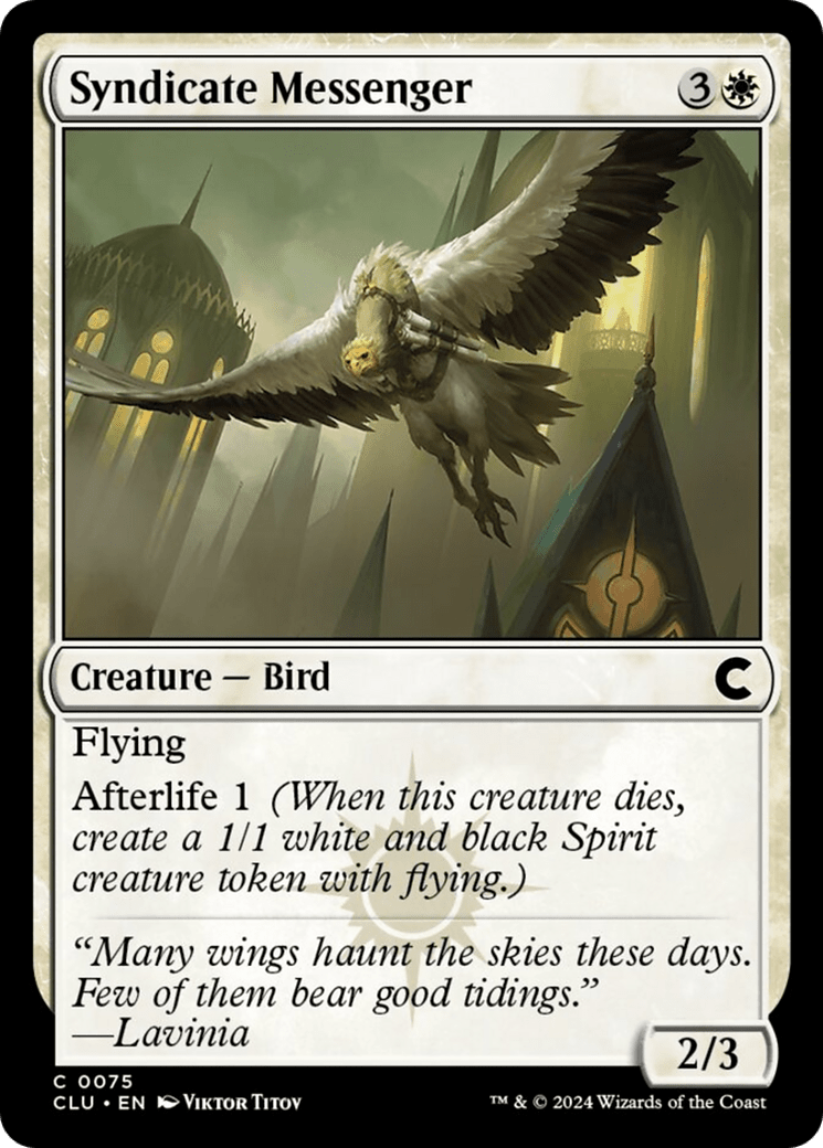 Syndicate Messenger [Ravnica: Clue Edition] MTG Single Magic: The Gathering  | Multizone: Comics And Games
