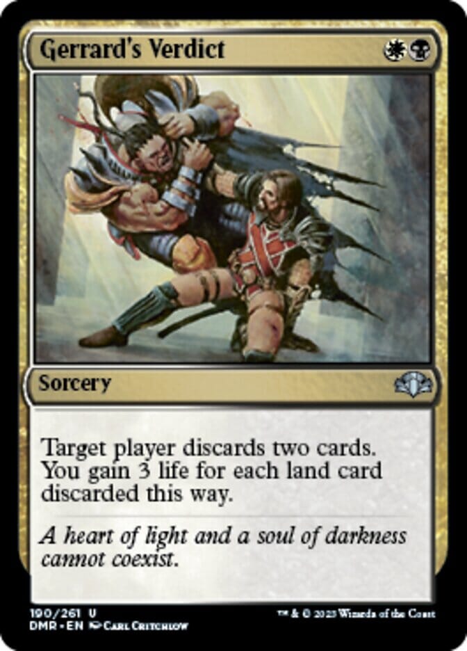 Gerrard's Verdict [Dominaria Remastered] MTG Single Magic: The Gathering  | Multizone: Comics And Games