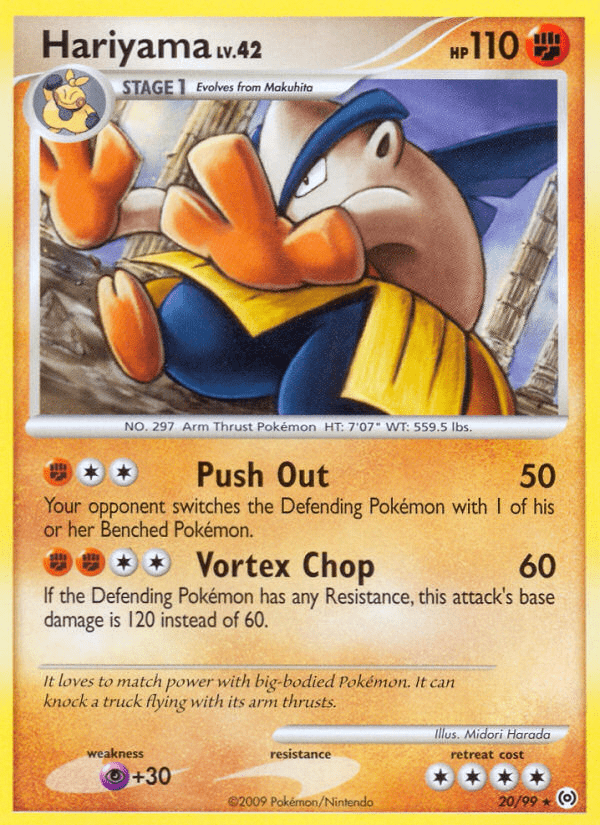 Hariyama (20/99) [Platinum: Arceus] Pokemon Single Pokémon  | Multizone: Comics And Games