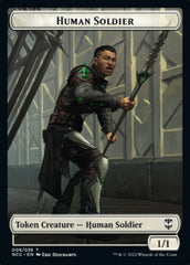 Eldrazi // Human Soldier Double-sided Token [Streets of New Capenna Commander Tokens] MTG Single Magic: The Gathering  | Multizone: Comics And Games