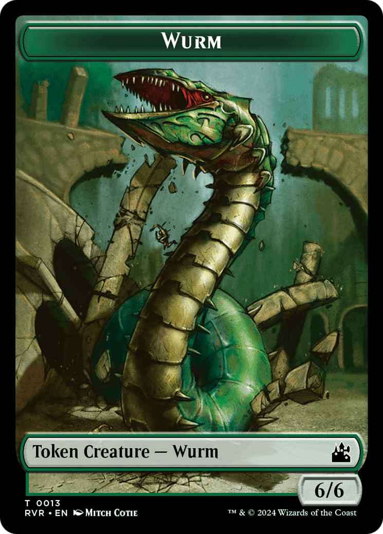 Saproling // Wurm Double-Sided Token [Ravnica Remastered Tokens] MTG Single Magic: The Gathering  | Multizone: Comics And Games