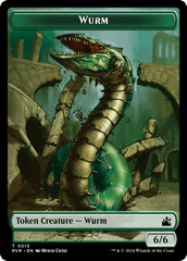 Saproling // Wurm Double-Sided Token [Ravnica Remastered Tokens] MTG Single Magic: The Gathering  | Multizone: Comics And Games