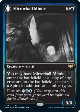 Mirrorhall Mimic // Ghastly Mimicry [Innistrad: Double Feature] MTG Single Magic: The Gathering  | Multizone: Comics And Games