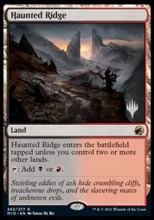 Haunted Ridge (Promo Pack) [Innistrad: Midnight Hunt Promos] MTG Single Magic: The Gathering  | Multizone: Comics And Games