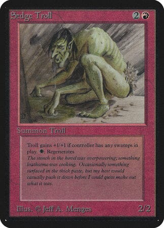 Sedge Troll [Limited Edition Alpha] MTG Single Magic: The Gathering  | Multizone: Comics And Games