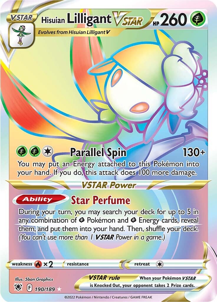 Hisuian Lilligant VSTAR (190/189) [Sword & Shield: Astral Radiance] Pokemon Single Pokémon  | Multizone: Comics And Games