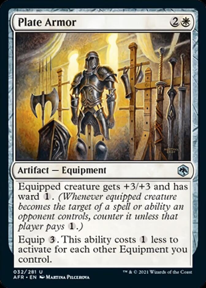 Plate Armor [Dungeons & Dragons: Adventures in the Forgotten Realms] MTG Single Magic: The Gathering  | Multizone: Comics And Games