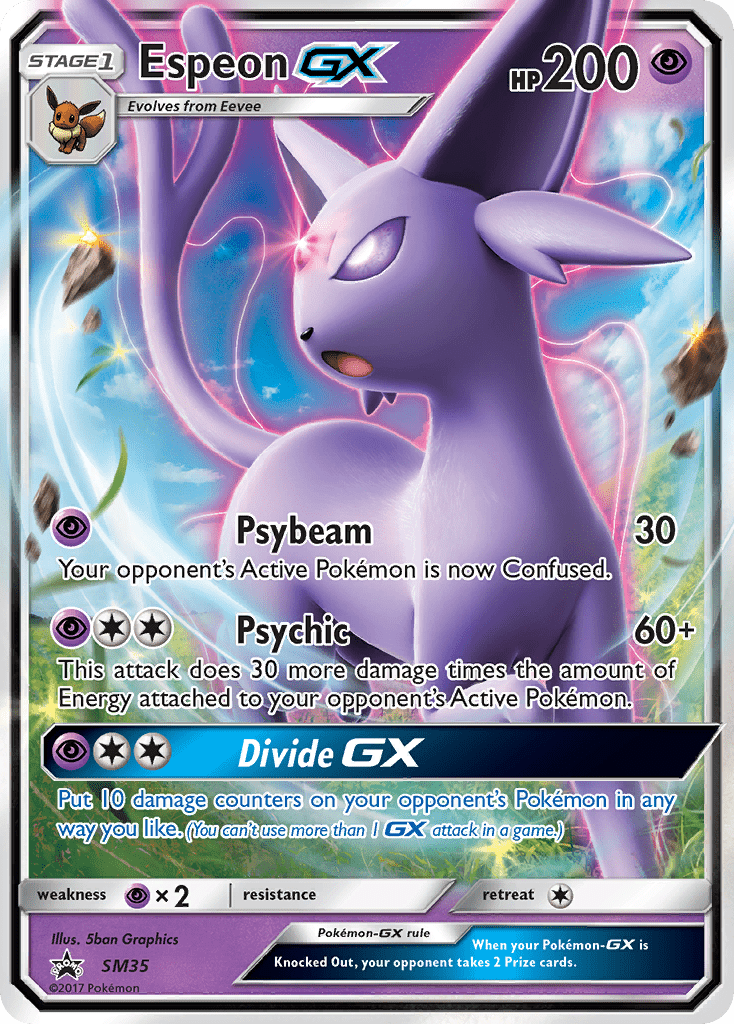 Espeon GX (SM35) [Sun & Moon: Black Star Promos] Pokemon Single Pokémon  | Multizone: Comics And Games