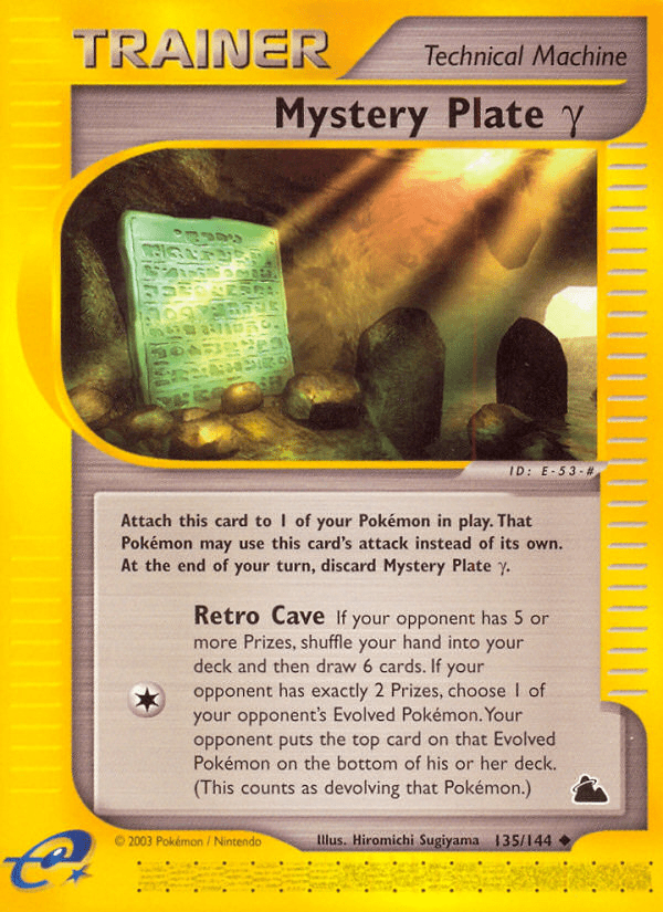 Mystery Plate Gamma (135/144) [Skyridge] Pokemon Single Pokémon  | Multizone: Comics And Games