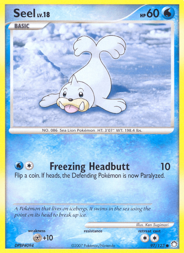 Seel (97/123) [Diamond & Pearl: Mysterious Treasures] Pokemon Single Pokémon  | Multizone: Comics And Games