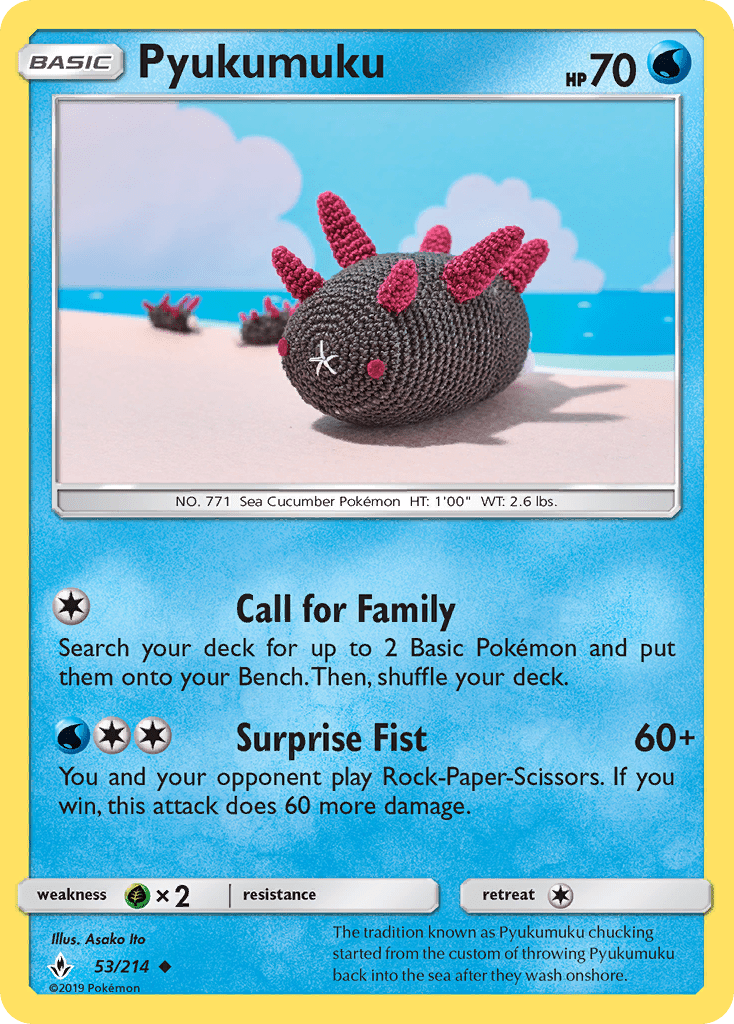 Pyukumuku (53/214) [Sun & Moon: Unbroken Bonds] Pokemon Single Pokémon  | Multizone: Comics And Games