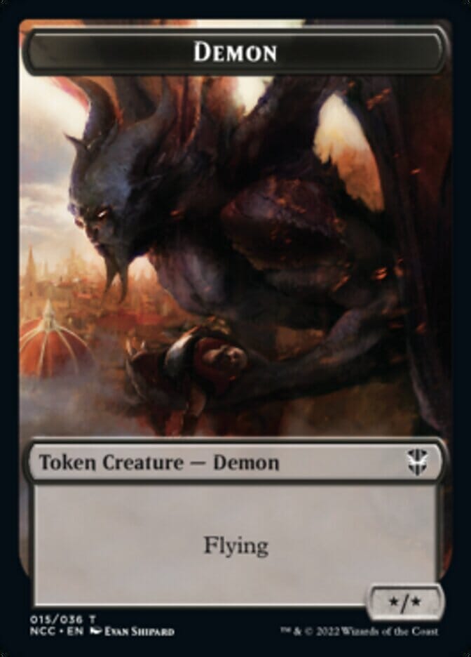 Demon // Copy Double-sided Token [Streets of New Capenna Commander Tokens] MTG Single Magic: The Gathering  | Multizone: Comics And Games