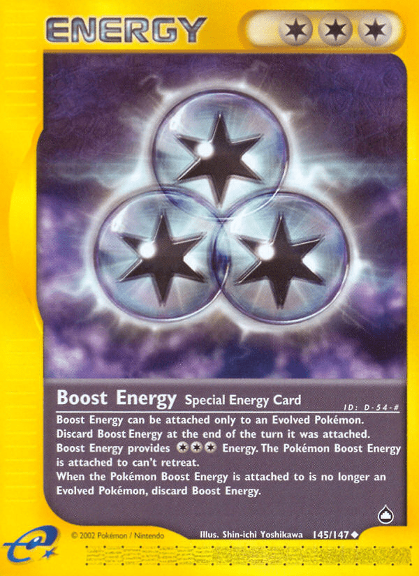 Boost Energy (145/147) [Aquapolis] Pokemon Single Pokémon  | Multizone: Comics And Games