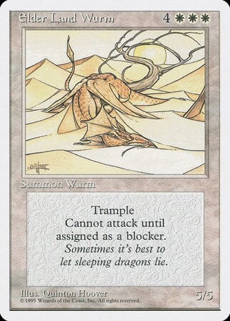 Elder Land Wurm [Fourth Edition] MTG Single Magic: The Gathering  | Multizone: Comics And Games