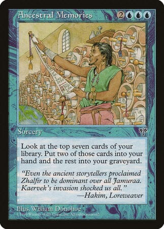 Ancestral Memories [Mirage] MTG Single Magic: The Gathering  | Multizone: Comics And Games