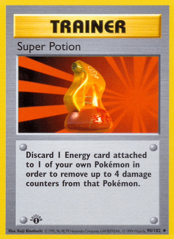 Super Potion (90/102) (Shadowless) [Base Set 1st Edition] Pokemon Single Pokémon  | Multizone: Comics And Games
