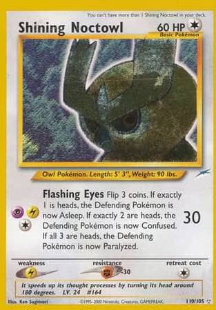 Shining Noctowl (110/105) [Neo Destiny Unlimited] Pokemon Single Pokémon  | Multizone: Comics And Games