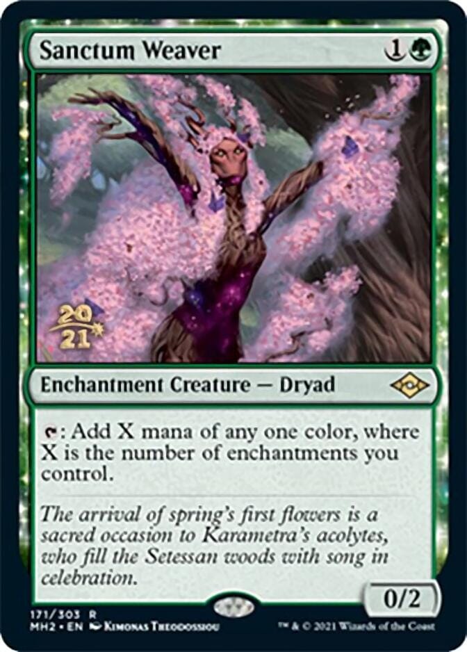 Sanctum Weaver [Modern Horizons 2 Prerelease Promos] MTG Single Magic: The Gathering  | Multizone: Comics And Games