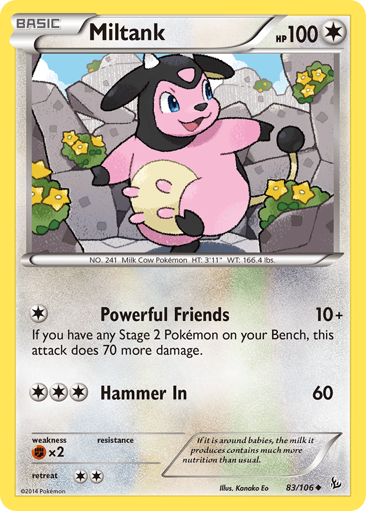 Miltank (83/106) [XY: Flashfire] Pokemon Single Pokémon  | Multizone: Comics And Games