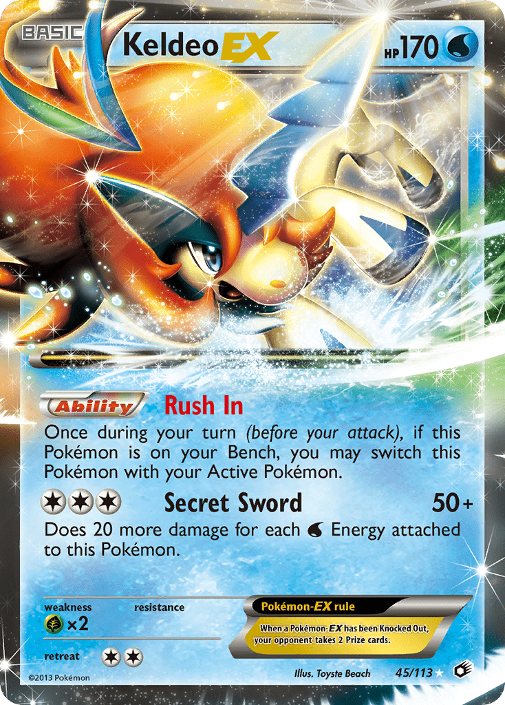 Keldeo EX (45/113) [Black & White: Legendary Treasures] Pokemon Single Pokémon  | Multizone: Comics And Games