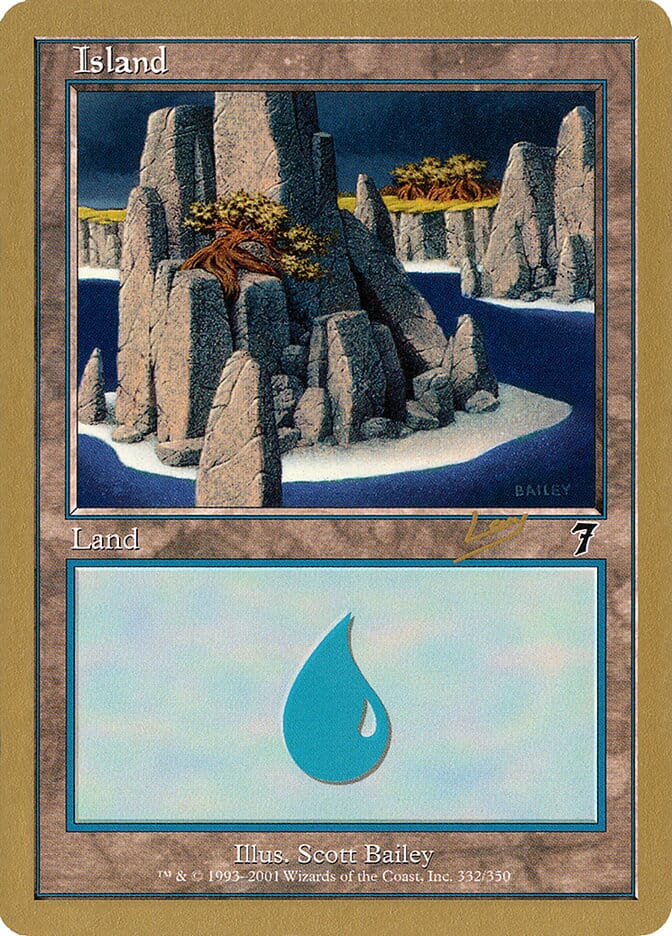 Island (rl332) (Raphael Levy) [World Championship Decks 2002] MTG Single Magic: The Gathering  | Multizone: Comics And Games