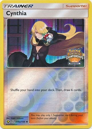 Cynthia (119a/156) (Regional Championship Promo) [Sun & Moon: Ultra Prism] Pokemon Single Pokémon  | Multizone: Comics And Games