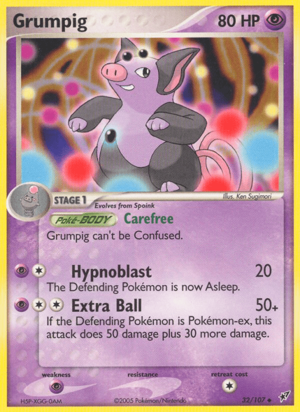 Grumpig (32/107) [EX: Deoxys] Pokemon Single Pokémon  | Multizone: Comics And Games