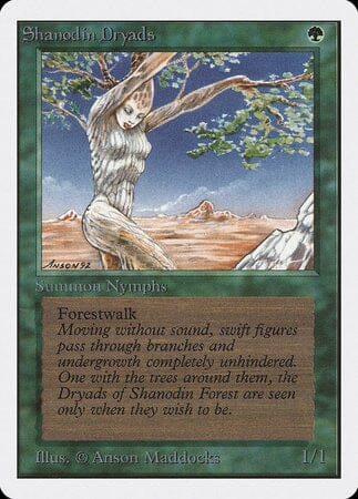 Shanodin Dryads [Unlimited Edition] MTG Single Magic: The Gathering  | Multizone: Comics And Games