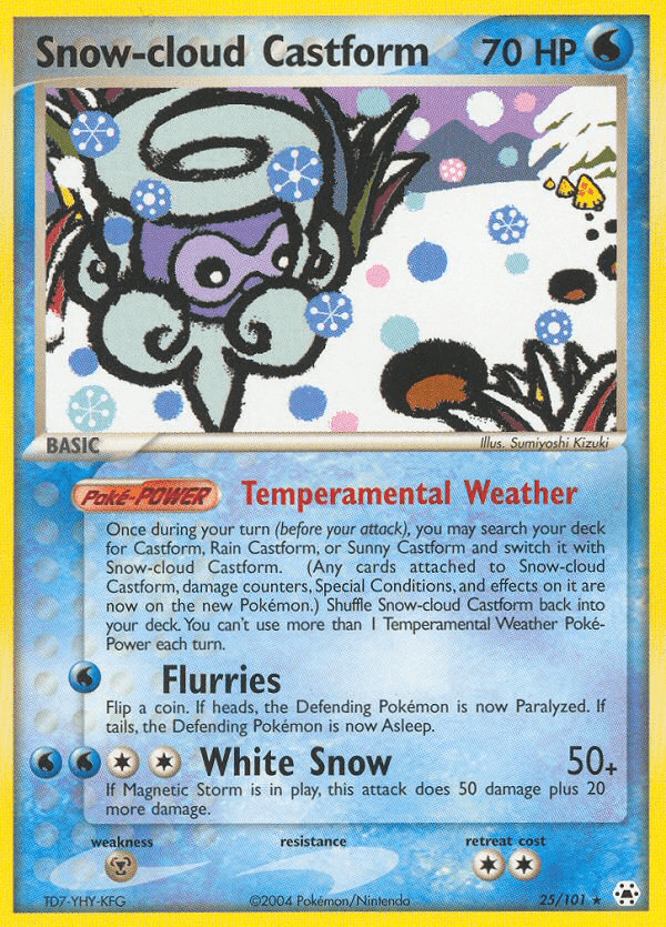 Snow-cloud Castform (25/101) [EX: Hidden Legends] Pokemon Single Pokémon  | Multizone: Comics And Games