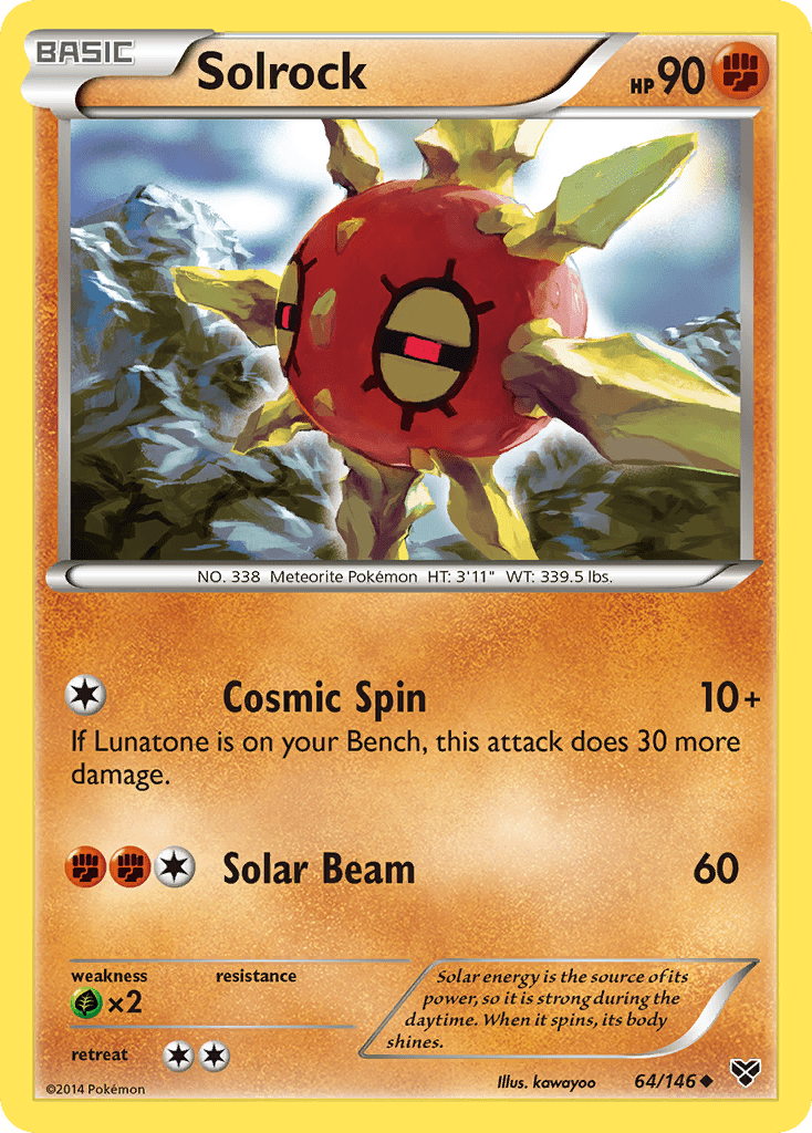 Solrock (64/146) [XY: Base Set] Pokemon Single Pokémon  | Multizone: Comics And Games