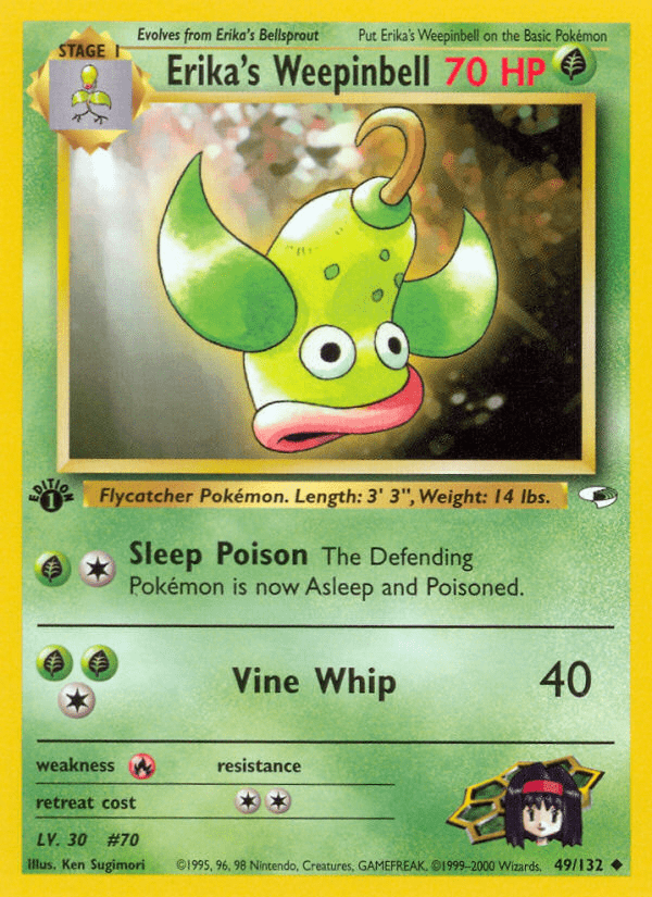 Erika's Weepinbell (49/132) [Gym Heroes 1st Edition] Pokemon Single Pokémon  | Multizone: Comics And Games