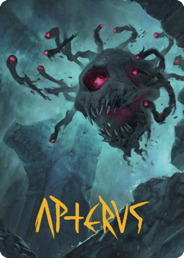 Ghastly Death Tyrant Art Card (Gold-Stamped Signature) [Commander Legends: Battle for Baldur's Gate Art Series] MTG Single Magic: The Gathering  | Multizone: Comics And Games