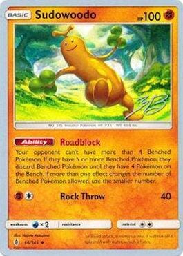 Sudowoodo (66/145) (Ice Path FTW - Zachary Bokhari) [World Championships 2017] Pokemon Single Pokémon  | Multizone: Comics And Games
