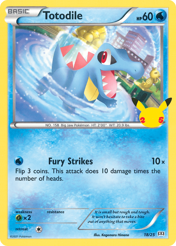 Totodile (18/25) [McDonald's 25th Anniversary] Pokemon Single Pokémon  | Multizone: Comics And Games