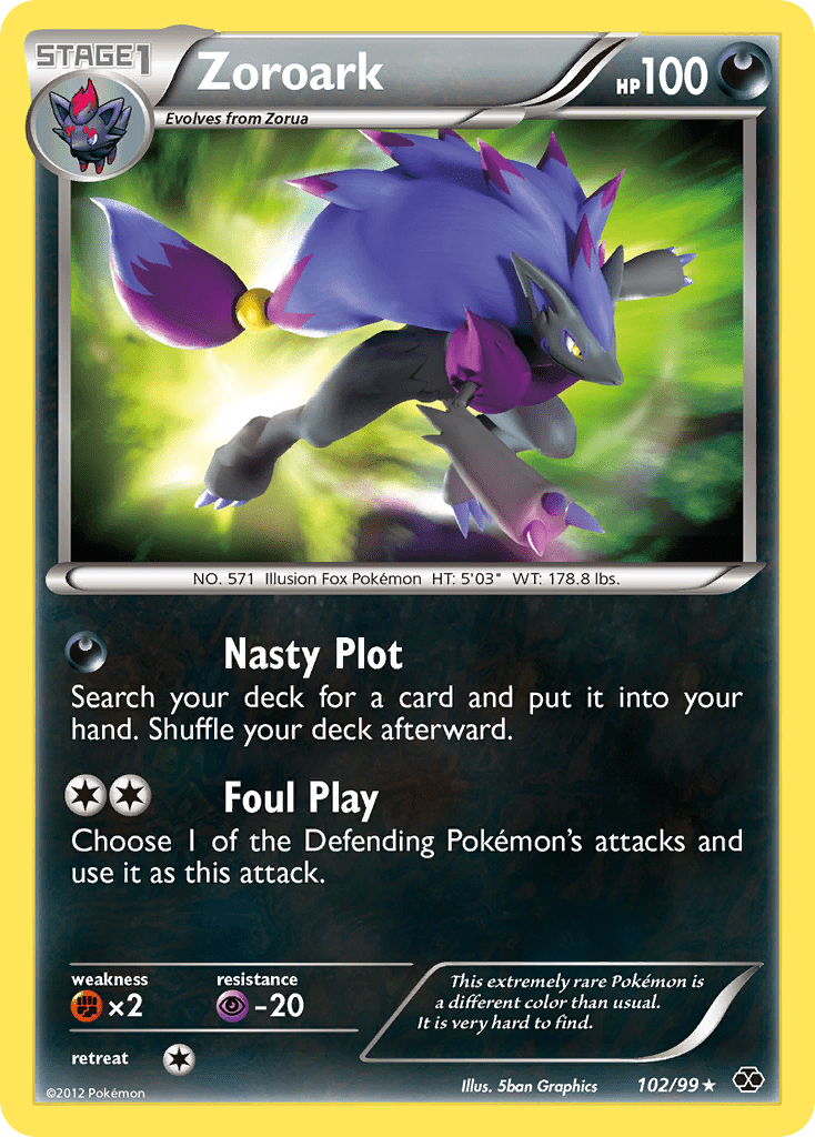 Zoroark (102/99) [Black & White: Next Destinies] Pokemon Single Pokémon  | Multizone: Comics And Games