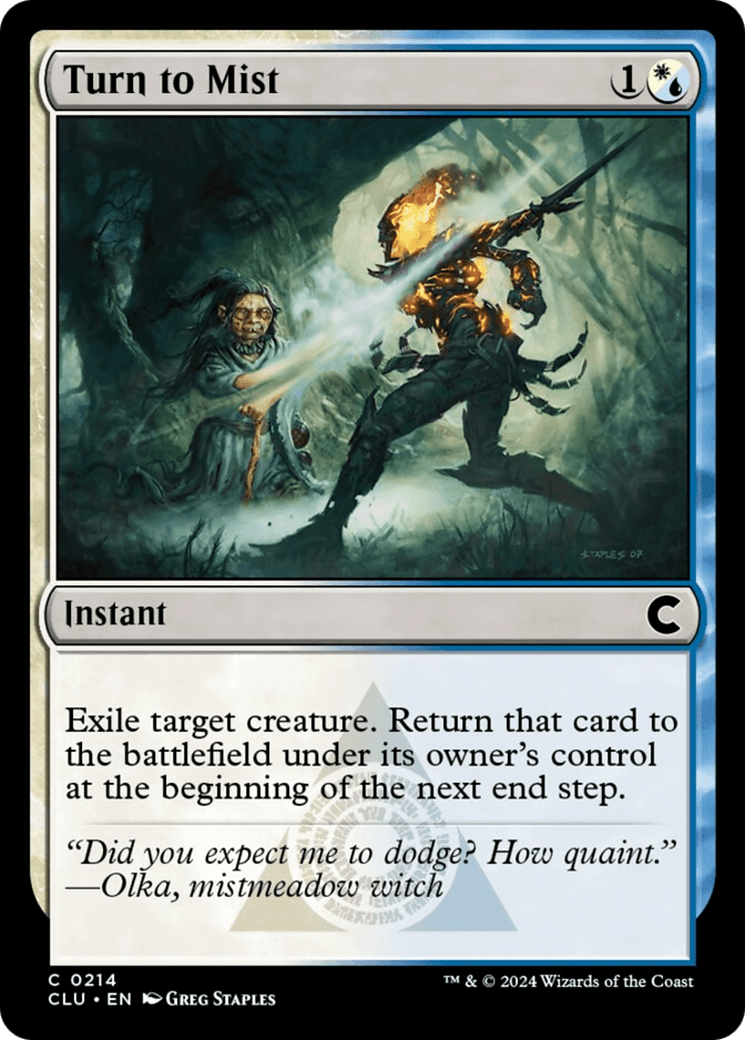 Turn to Mist [Ravnica: Clue Edition] MTG Single Magic: The Gathering  | Multizone: Comics And Games