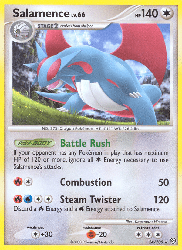 Salamence (24/100) [Diamond & Pearl: Stormfront] Pokemon Single Pokémon  | Multizone: Comics And Games
