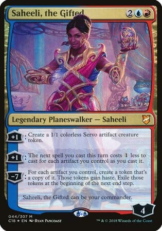Saheeli, the Gifted (Commander 2018) [Commander 2018 Oversized] MTG Single Magic: The Gathering  | Multizone: Comics And Games