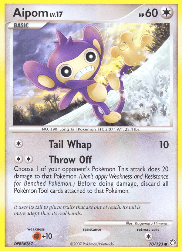 Aipom (70/123) [Diamond & Pearl: Mysterious Treasures] Pokemon Single Pokémon  | Multizone: Comics And Games