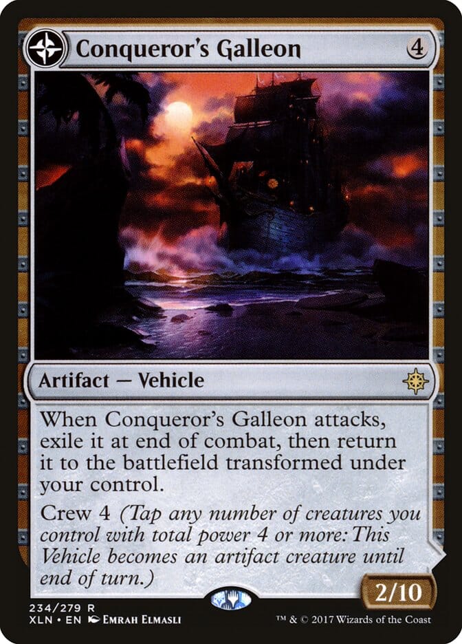 Conqueror's Galleon // Conqueror's Foothold [Ixalan] MTG Single Magic: The Gathering  | Multizone: Comics And Games