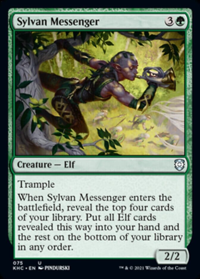 Sylvan Messenger [Kaldheim Commander] MTG Single Magic: The Gathering  | Multizone: Comics And Games