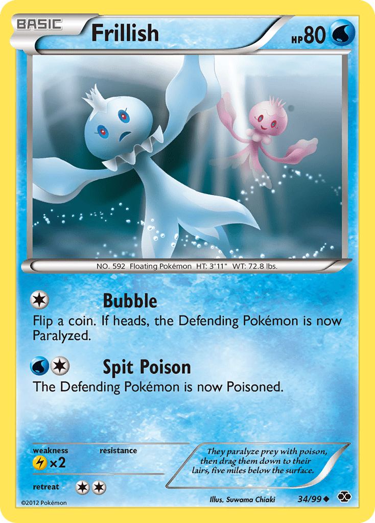 Frillish (34/99) [Black & White: Next Destinies] Pokemon Single Pokémon  | Multizone: Comics And Games