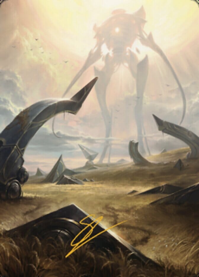 Plains (1) Art Card (Gold-Stamped Signature) [The Brothers' War Art Series] MTG Single Magic: The Gathering  | Multizone: Comics And Games