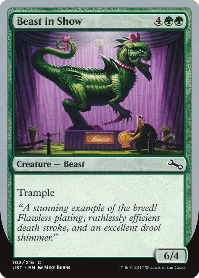 Beast in Show ("A stunning example...") [Unstable] MTG Single Magic: The Gathering  | Multizone: Comics And Games