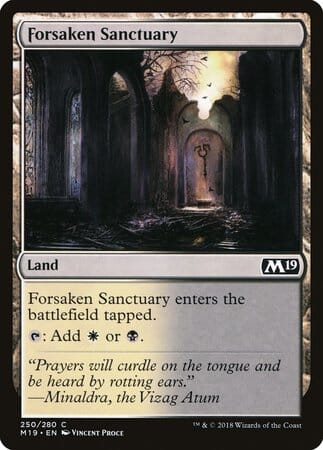 Forsaken Sanctuary [Core Set 2019] MTG Single Magic: The Gathering  | Multizone: Comics And Games