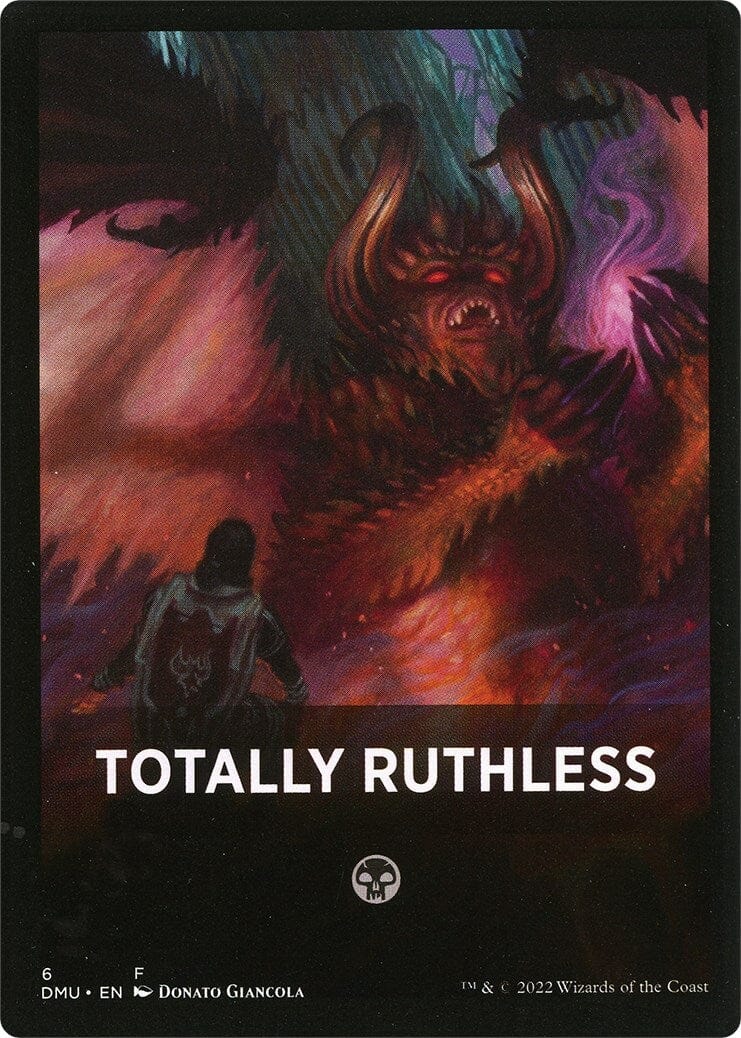 Totally Ruthless Theme Card [Dominaria United Tokens] MTG Single Magic: The Gathering  | Multizone: Comics And Games