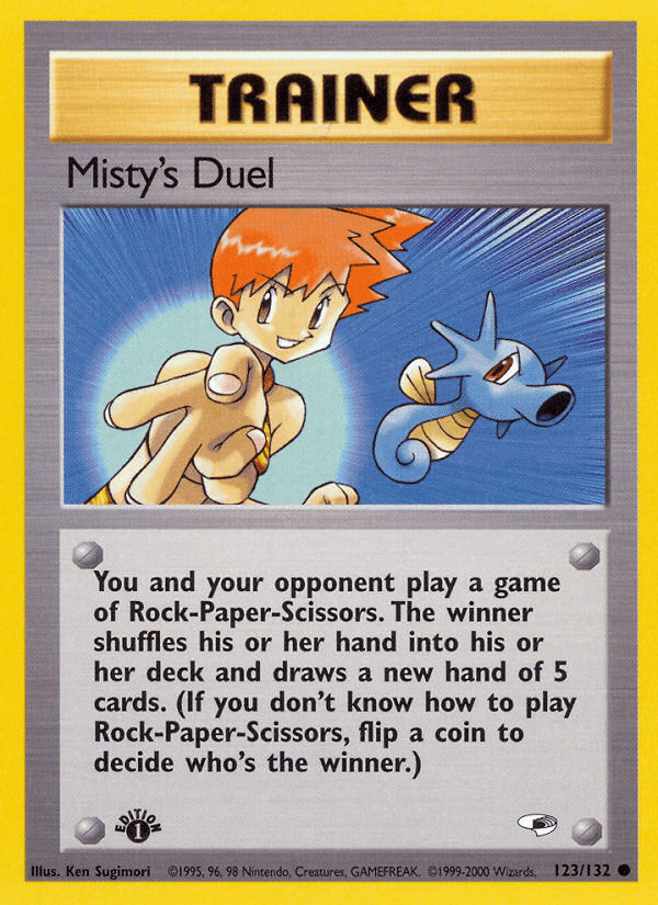Misty's Duel (123/132) [Gym Heroes 1st Edition] Pokemon Single Pokémon  | Multizone: Comics And Games
