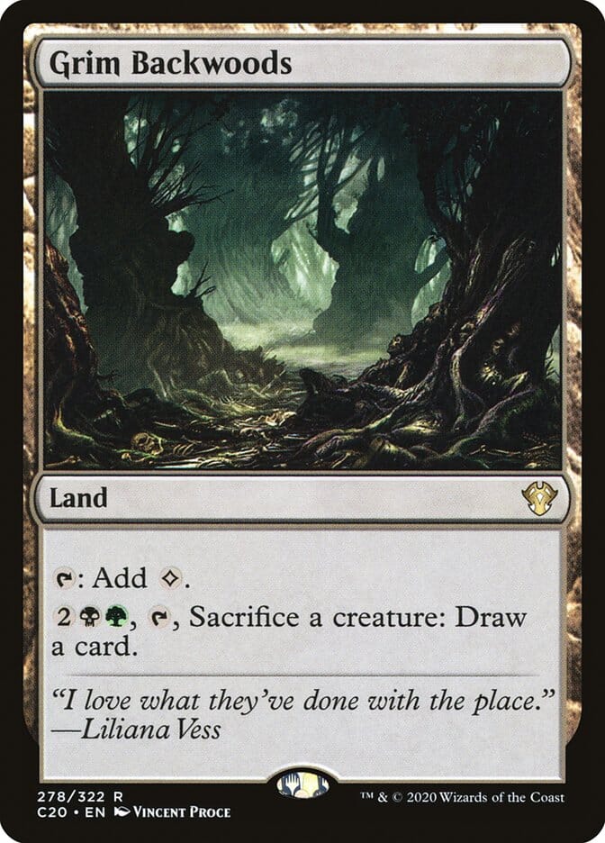 Grim Backwoods [Commander 2020] MTG Single Magic: The Gathering  | Multizone: Comics And Games